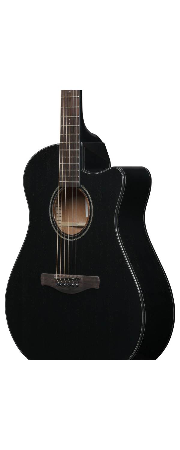 Ibanez AAM340CE-RUB Advanced Acoustic AAM Acoustic Guitar 6-String - Rustic Black High Gloss