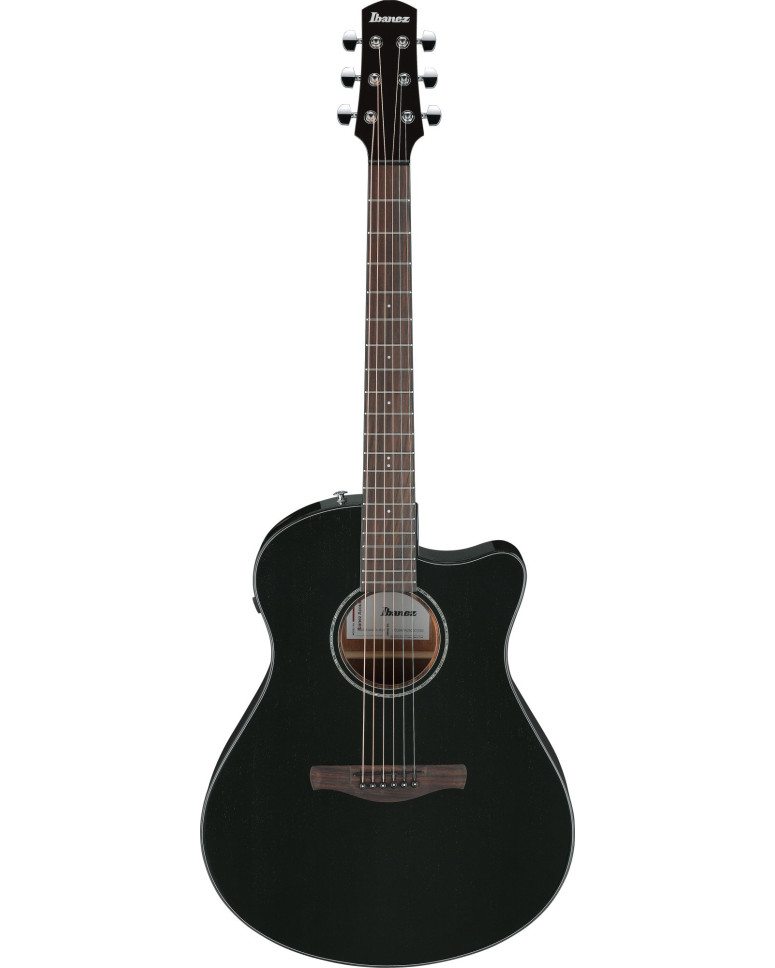 Ibanez AAM340CE-RUB Advanced Acoustic AAM Acoustic Guitar 6-String - Rustic Black High Gloss