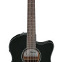 Ibanez AAM340CE-RUB Advanced Acoustic AAM Acoustic Guitar 6-String - Rustic Black High Gloss
