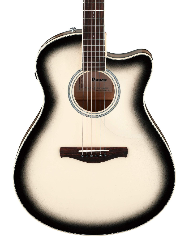 Ibanez AAM370M1CETPA Advanced Acoustic AAM Acoustic Guitar 6-String - Transparent Panda High Gloss