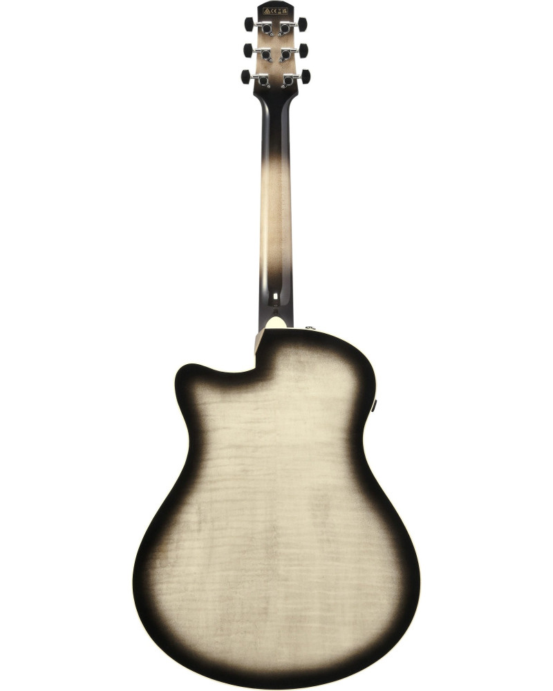 Ibanez AAM370M1CETPA Advanced Acoustic AAM Acoustic Guitar 6-String - Transparent Panda High Gloss