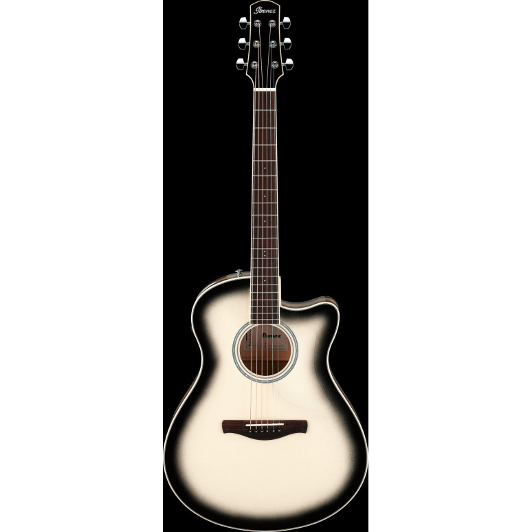 Ibanez AAM370M1CETPA Advanced Acoustic AAM Acoustic Guitar 6-String - Transparent Panda High Gloss