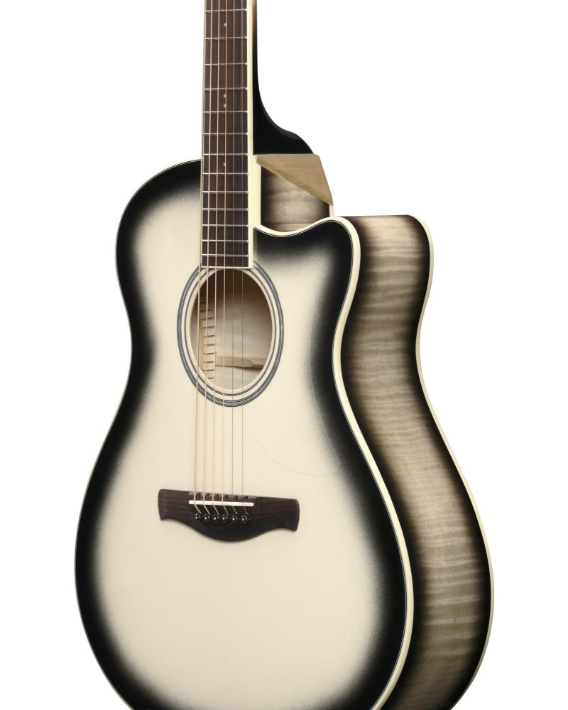 Ibanez AAM370M1CETPA Advanced Acoustic AAM Acoustic Guitar 6-String - Transparent Panda High Gloss