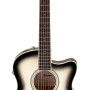 Ibanez AAM370M1CETPA Advanced Acoustic AAM Acoustic Guitar 6-String - Transparent Panda High Gloss
