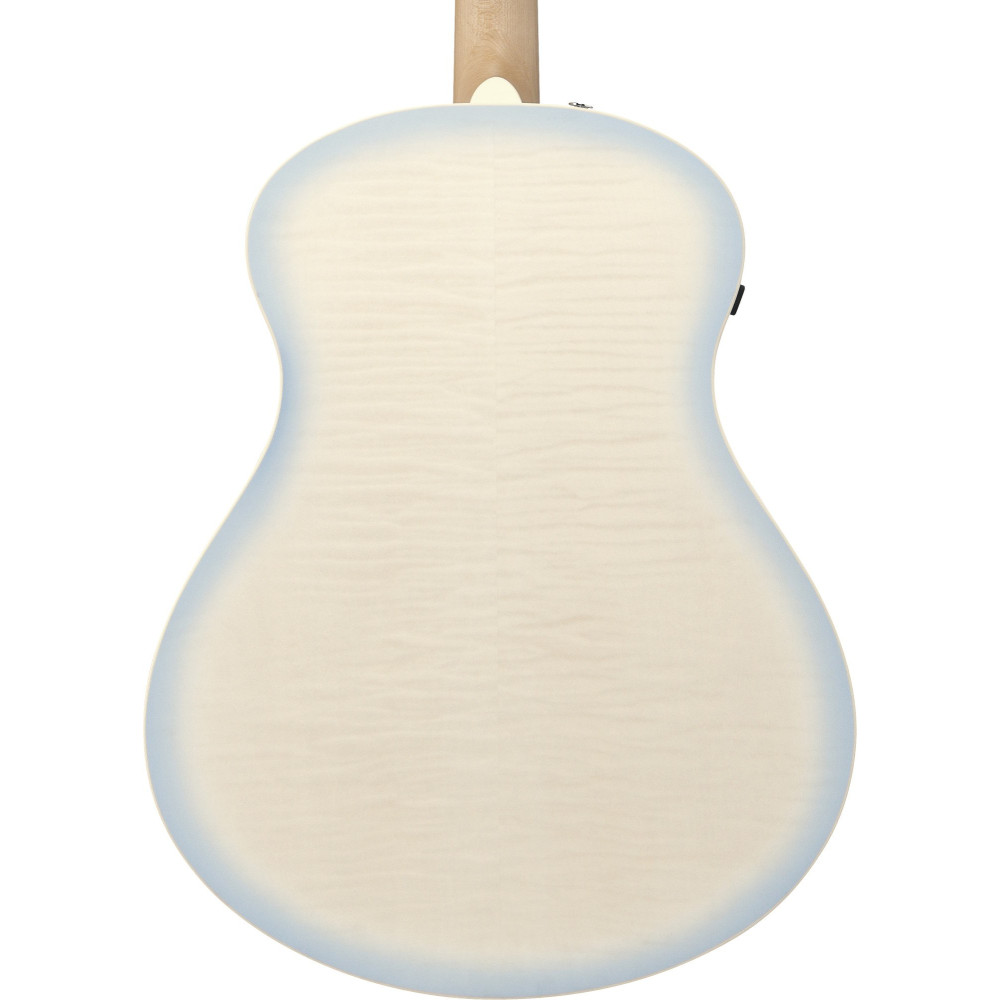 Ibanez AAM370M2E-AIB Advanced Acoustic AAM Acoustic Guitar 6-String - Transparent Antique White Ice Blue Open Pore