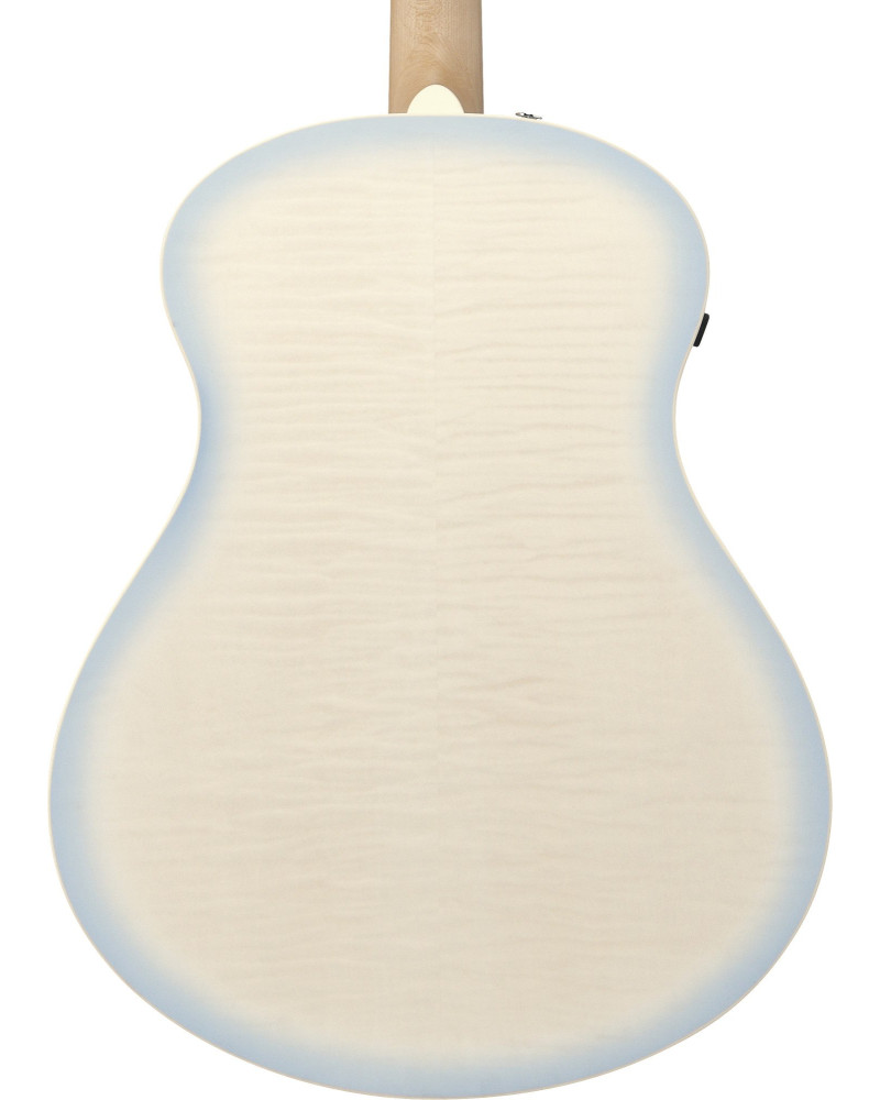 Ibanez AAM370M2E-AIB Advanced Acoustic AAM Acoustic Guitar 6-String - Transparent Antique White Ice Blue Open Pore