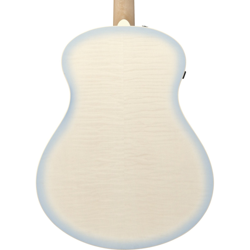 Ibanez AAM370M2E-AIB Advanced Acoustic AAM Acoustic Guitar 6-String - Transparent Antique White Ice Blue Open Pore