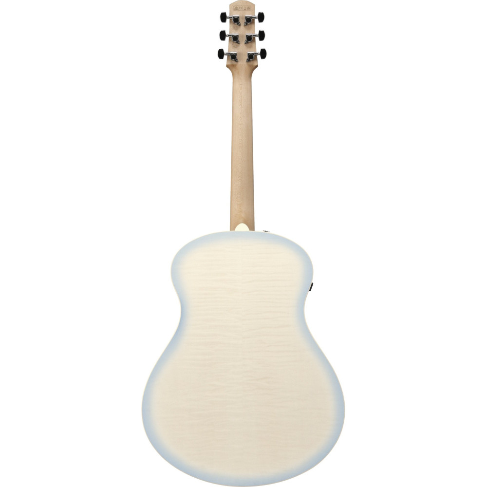 Ibanez AAM370M2E-AIB Advanced Acoustic AAM Acoustic Guitar 6-String - Transparent Antique White Ice Blue Open Pore
