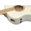 Ibanez AAM370M2E-AIB Advanced Acoustic AAM Acoustic Guitar 6-String - Transparent Antique White Ice Blue Open Pore