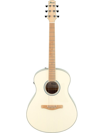 Ibanez AAM370M2E-AIB Advanced Acoustic AAM Acoustic Guitar 6-String - Transparent Antique White Ice Blue Open Pore