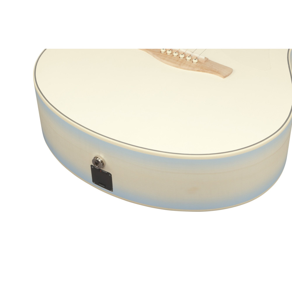 Ibanez AAM370M2E-AIB Advanced Acoustic AAM Acoustic Guitar 6-String - Transparent Antique White Ice Blue Open Pore