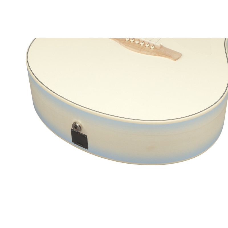Ibanez AAM370M2E-AIB Advanced Acoustic AAM Acoustic Guitar 6-String - Transparent Antique White Ice Blue Open Pore