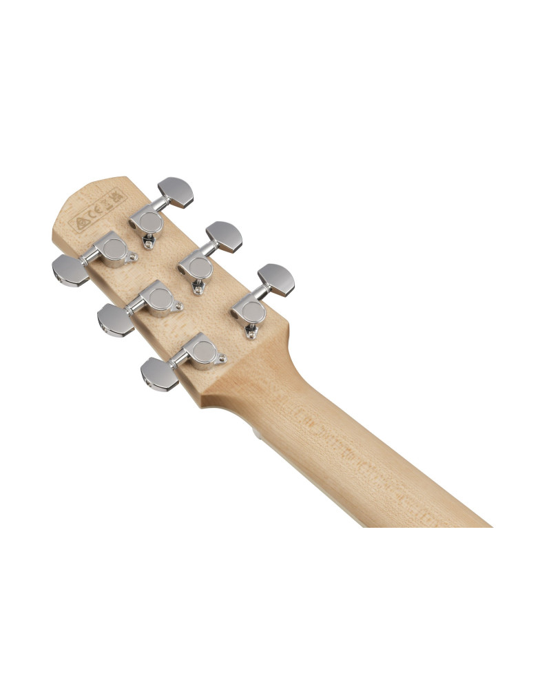 Ibanez AAM370M2E-AIB Advanced Acoustic AAM Acoustic Guitar 6-String - Transparent Antique White Ice Blue Open Pore