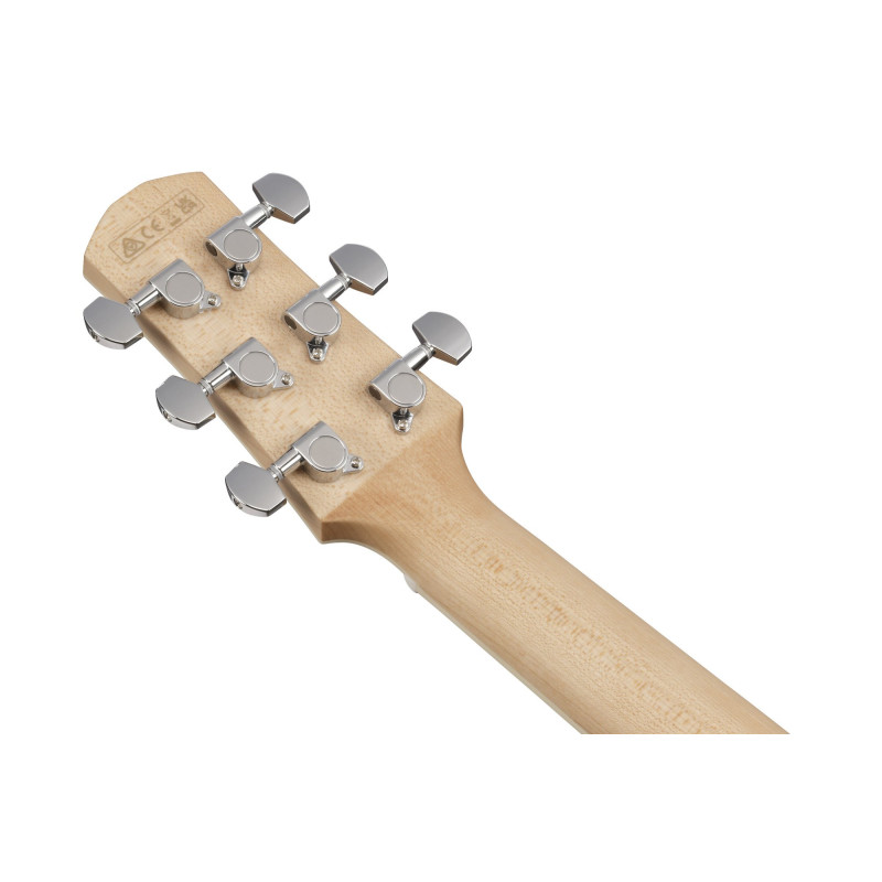 Ibanez AAM370M2E-AIB Advanced Acoustic AAM Acoustic Guitar 6-String - Transparent Antique White Ice Blue Open Pore