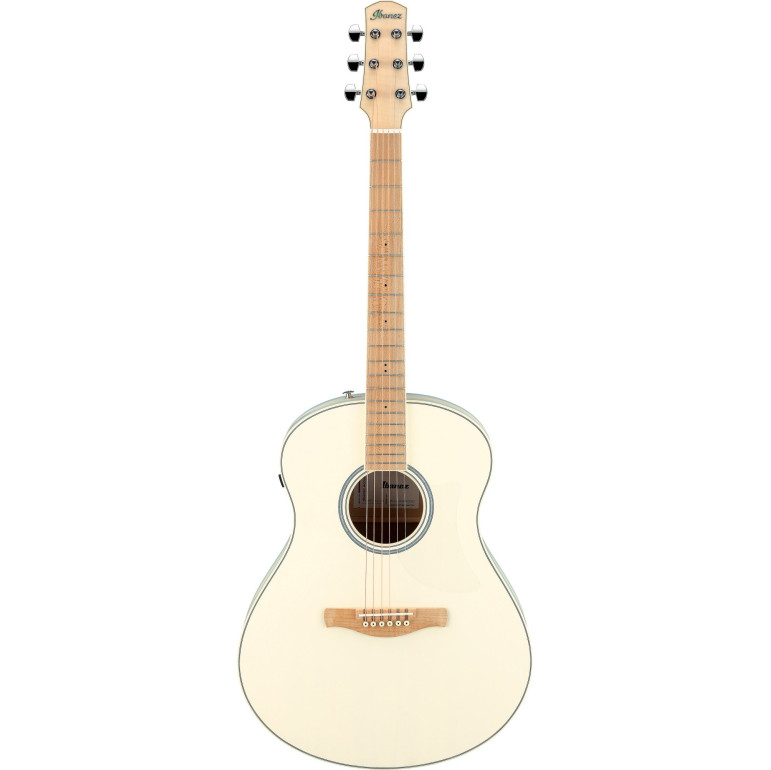 Ibanez AAM370M2E-AIB Advanced Acoustic AAM Acoustic Guitar 6-String - Transparent Antique White Ice Blue Open Pore
