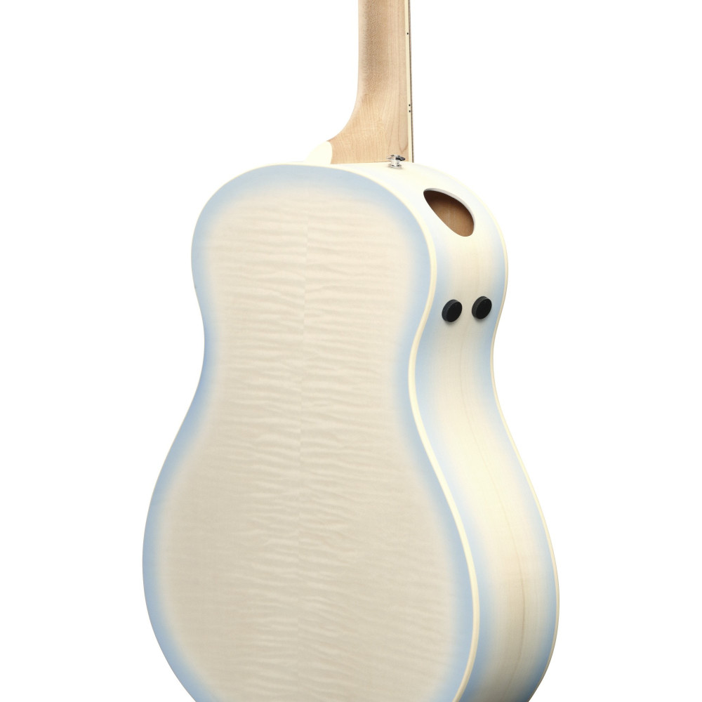 Ibanez AAM370M2E-AIB Advanced Acoustic AAM Acoustic Guitar 6-String - Transparent Antique White Ice Blue Open Pore