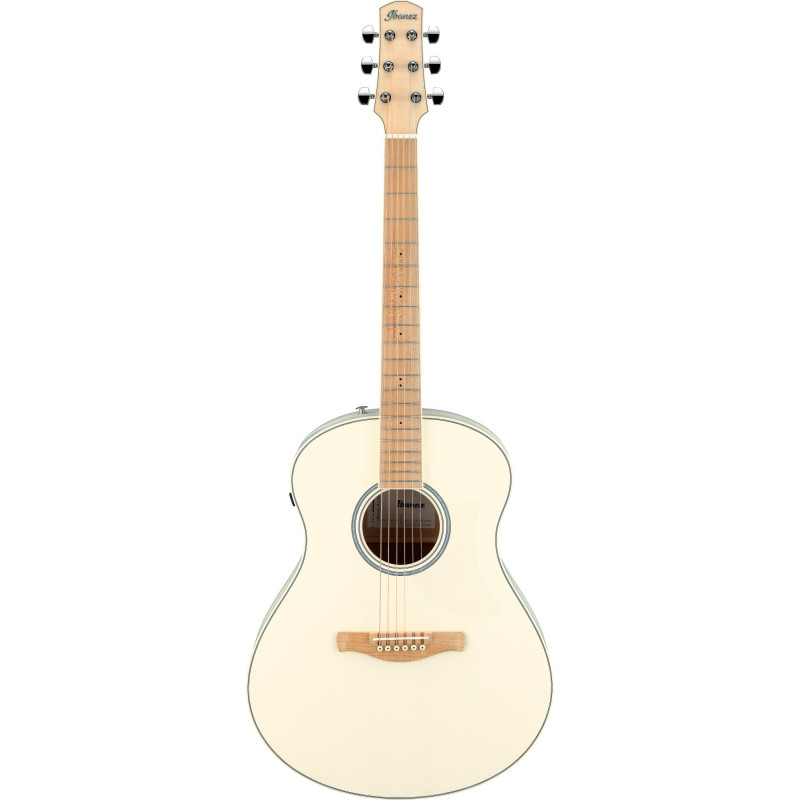 Ibanez AAM370M2E-AIB Advanced Acoustic AAM Acoustic Guitar 6-String - Transparent Antique White Ice Blue Open Pore