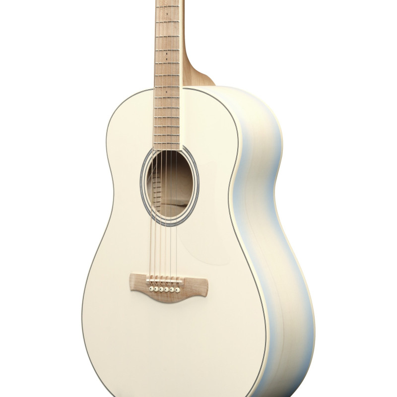Ibanez AAM370M2E-AIB Advanced Acoustic AAM Acoustic Guitar 6-String - Transparent Antique White Ice Blue Open Pore