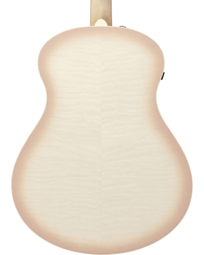 Ibanez AAM370M2E-APF Advanced Acoustic AAM Acoustic Guitar 6-String - Transparent Antique White Peach Fuzz Open Pore