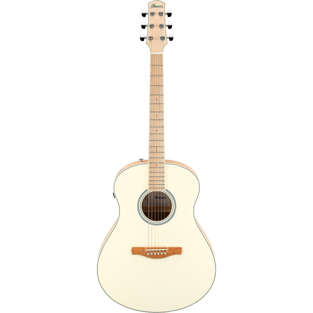 Ibanez AAM370M2E-APF Advanced Acoustic AAM Acoustic Guitar 6-String - Transparent Antique White Peach Fuzz Open Pore