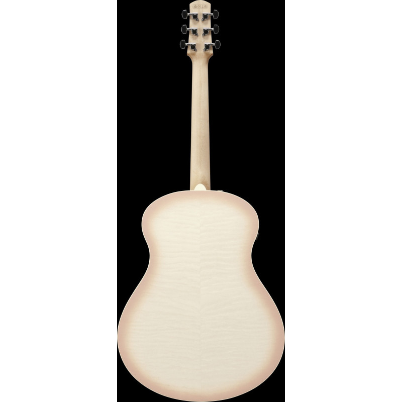 Ibanez AAM370M2E-APF Advanced Acoustic AAM Acoustic Guitar 6-String - Transparent Antique White Peach Fuzz Open Pore
