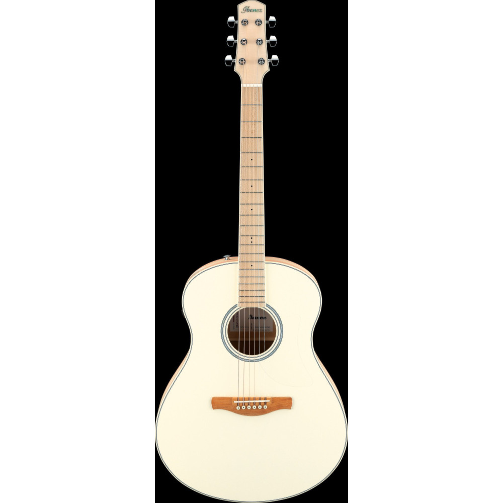 Ibanez AAM370M2E-APF Advanced Acoustic AAM Acoustic Guitar 6-String - Transparent Antique White Peach Fuzz Open Pore