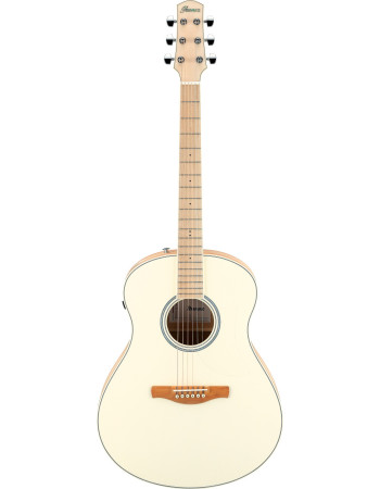 Ibanez AAM370M2E-APF Advanced Acoustic AAM Acoustic Guitar 6-String - Transparent Antique White Peach Fuzz Open Pore