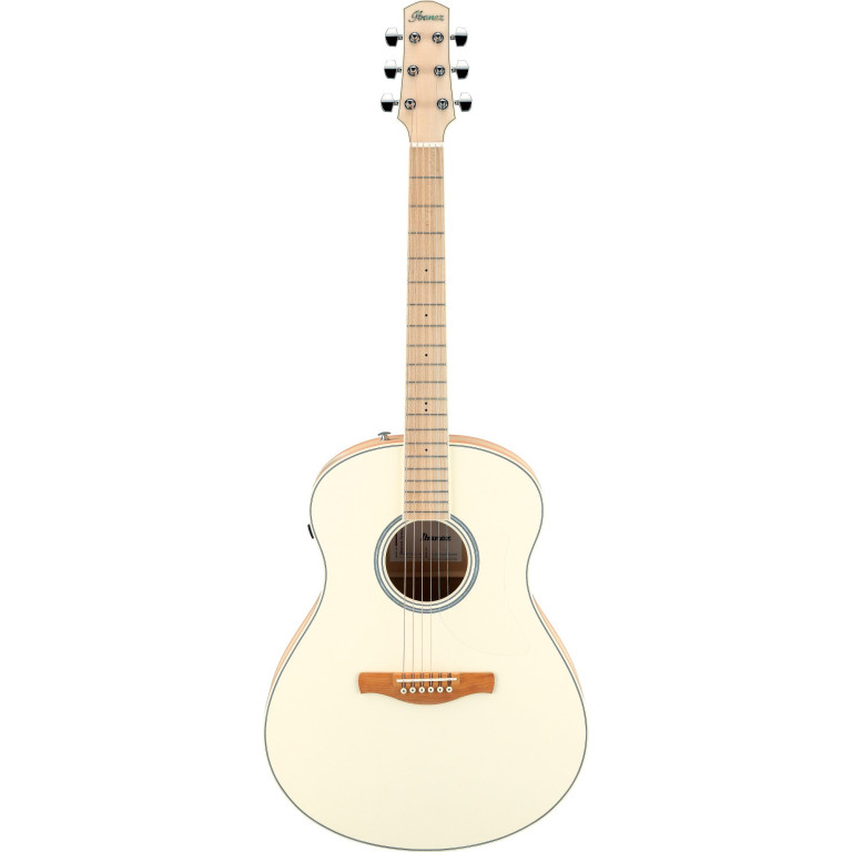 Ibanez AAM370M2E-APF Advanced Acoustic AAM Acoustic Guitar 6-String - Transparent Antique White Peach Fuzz Open Pore