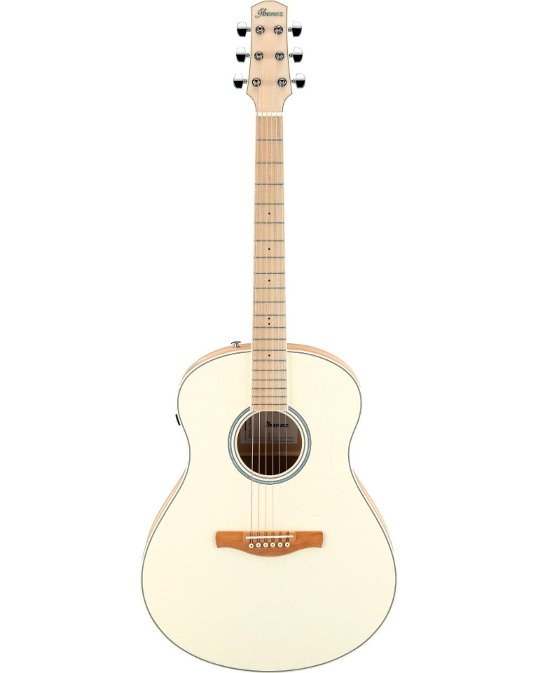 Ibanez AAM370M2E-APF Advanced Acoustic AAM Acoustic Guitar 6-String - Transparent Antique White Peach Fuzz Open Pore