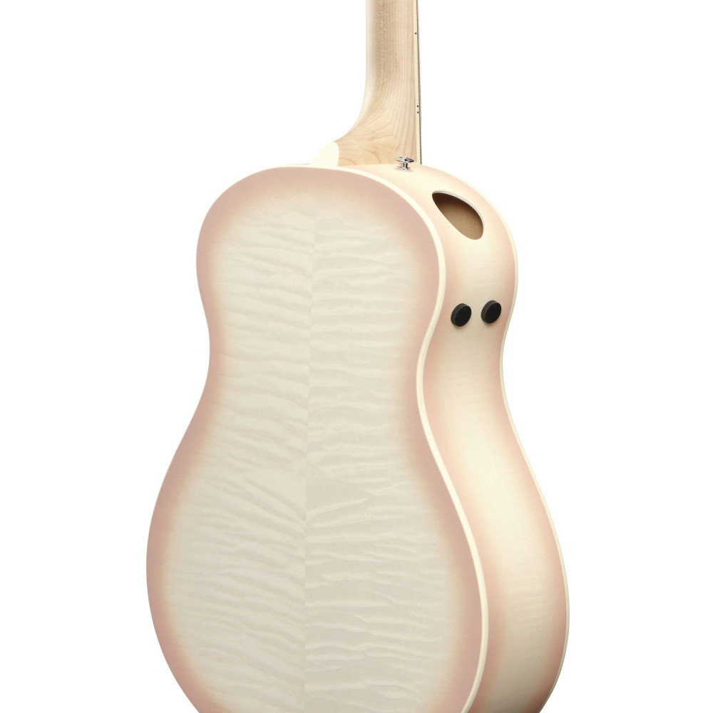 Ibanez AAM370M2E-APF Advanced Acoustic AAM Acoustic Guitar 6-String - Transparent Antique White Peach Fuzz Open Pore