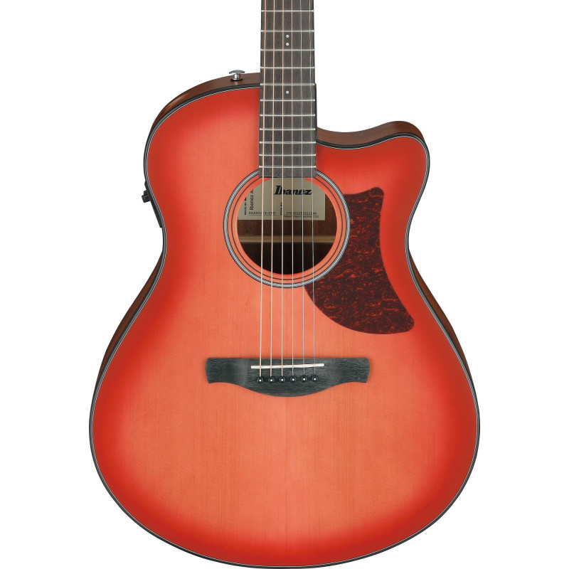 Ibanez AAM50CE-CRO Advanced Acoustic AAM Acoustic Guitar 6-String - Coral Red Burst Open Pore