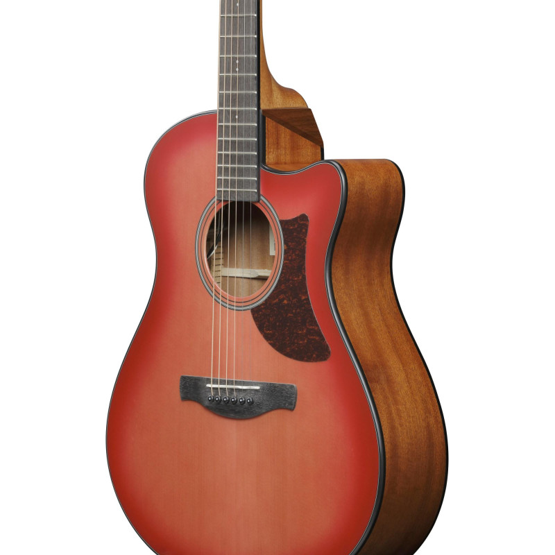 Ibanez AAM50CE-CRO Advanced Acoustic AAM Acoustic Guitar 6-String - Coral Red Burst Open Pore