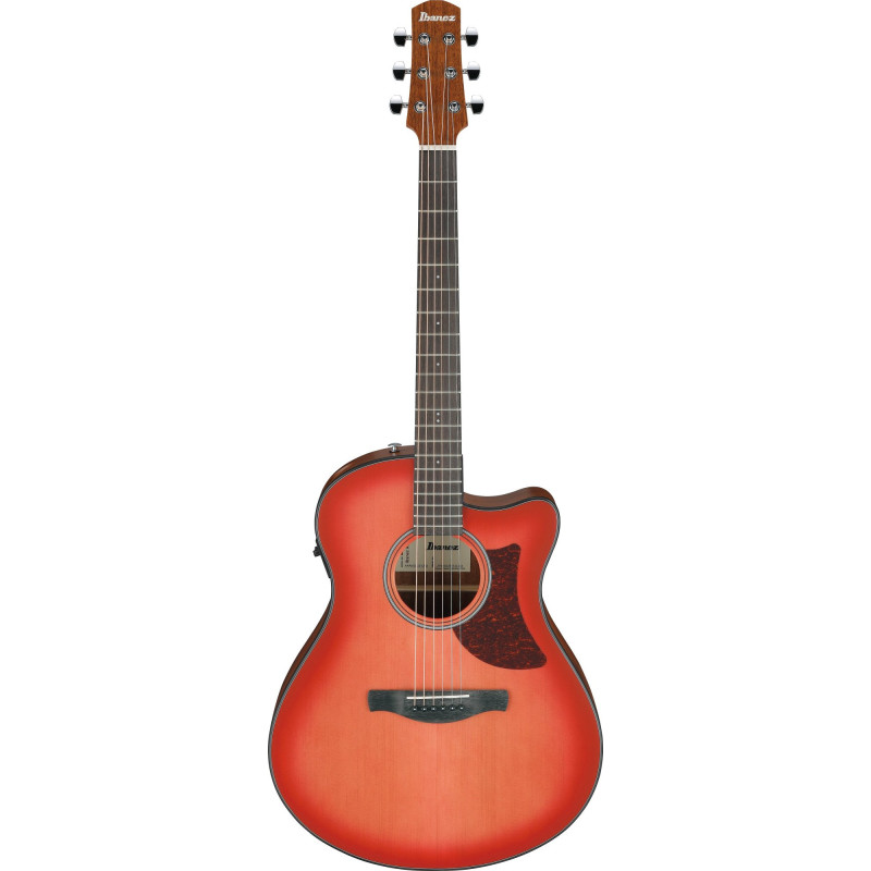 Ibanez AAM50CE-CRO Advanced Acoustic AAM Acoustic Guitar 6-String - Coral Red Burst Open Pore