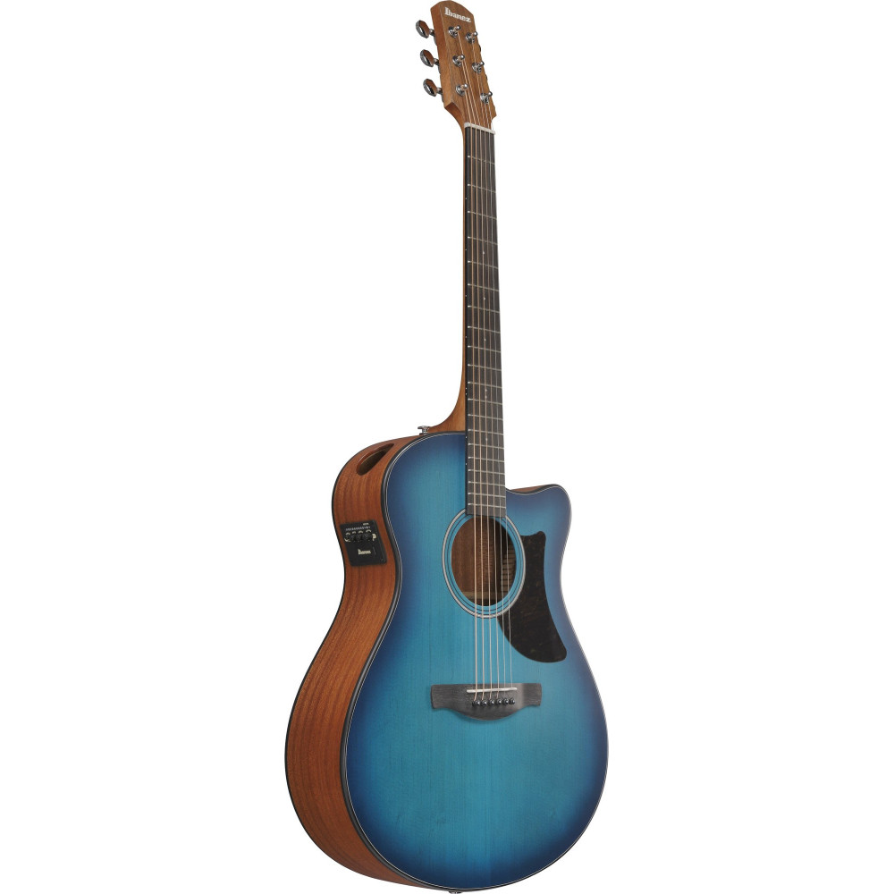 Ibanez AAM50CE-SBO Advanced Acoustic AAM Acoustic Guitar 6-String - Sapphire Blue Burst Open Pore