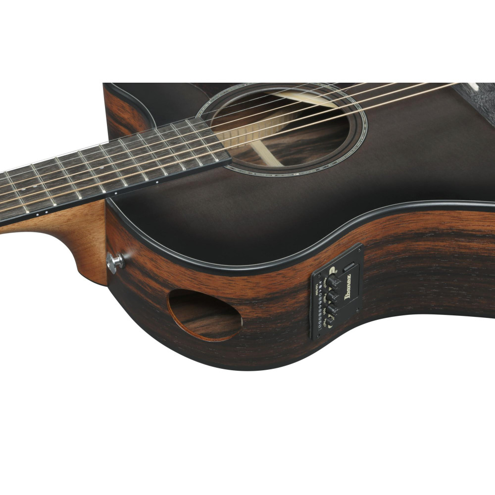 Ibanez AAM70CE-TBN Advanced Acoustic AAM Acoustic Guitar 6-String - Transparent Charcoal Burst