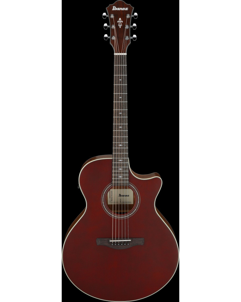 Ibanez AE100-BUF AE Acoustic Guitar 6-String Burgundy Flatwhere