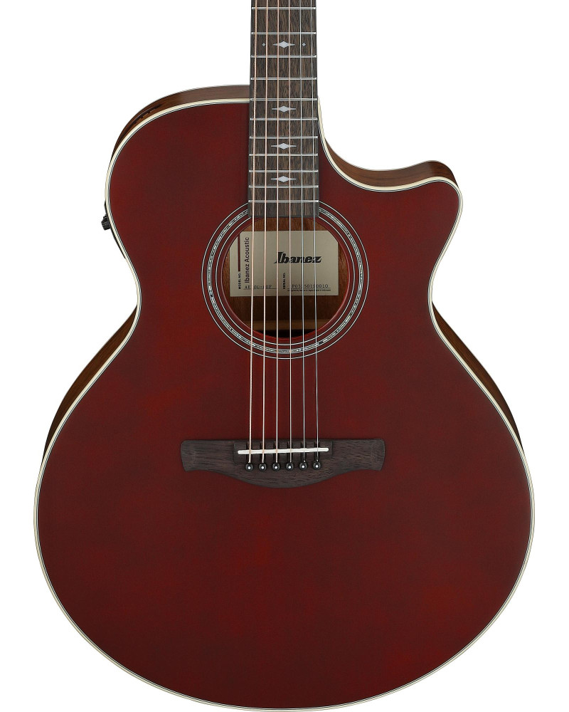 Ibanez AE100-BUF AE Acoustic Guitar 6-String Burgundy Flatwhere