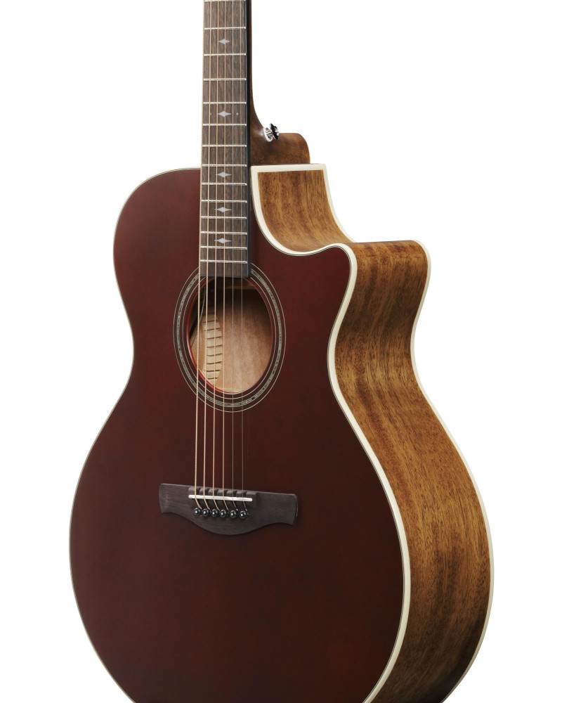 Ibanez AE100-BUF AE Acoustic Guitar 6-String Burgundy Flatwhere