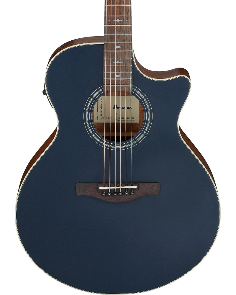 Ibanez AE100-DBF AE Acoustic Guitar 6-String - Dark Tide Blue Flat