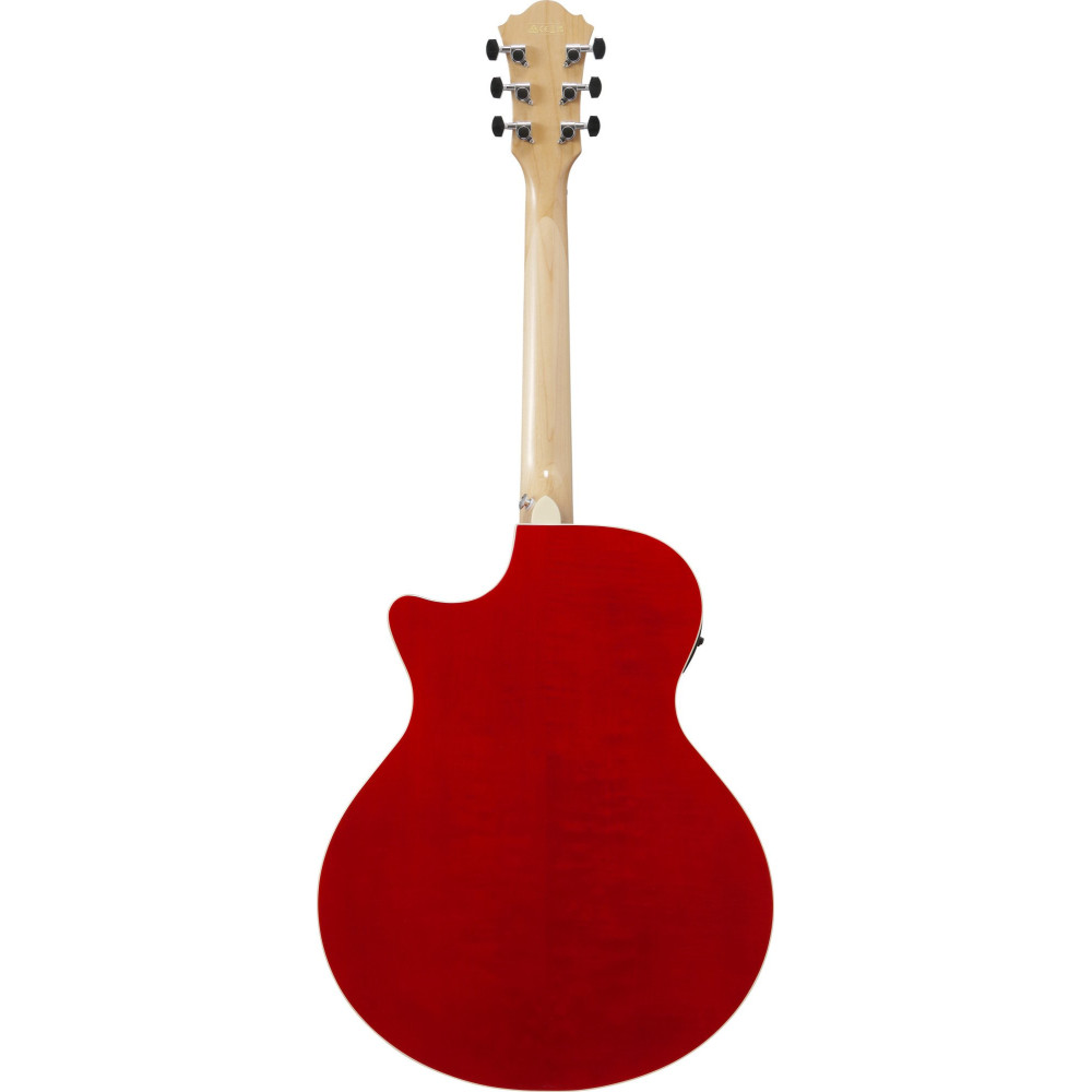 Ibanez AE170-NTR AE Acoustic Guitar 6-String - Natural High Gloss Top, Transparent Red High Gloss Back & Sides