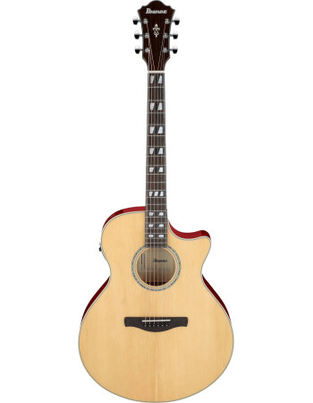 Ibanez AE170-NTR AE Acoustic Guitar 6-String - Natural High Gloss Top, Transparent Red High Gloss Back & Sides