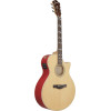 Ibanez AE170-NTR AE Acoustic Guitar 6-String - Natural High Gloss Top, Transparent Red High Gloss Back & Sides
