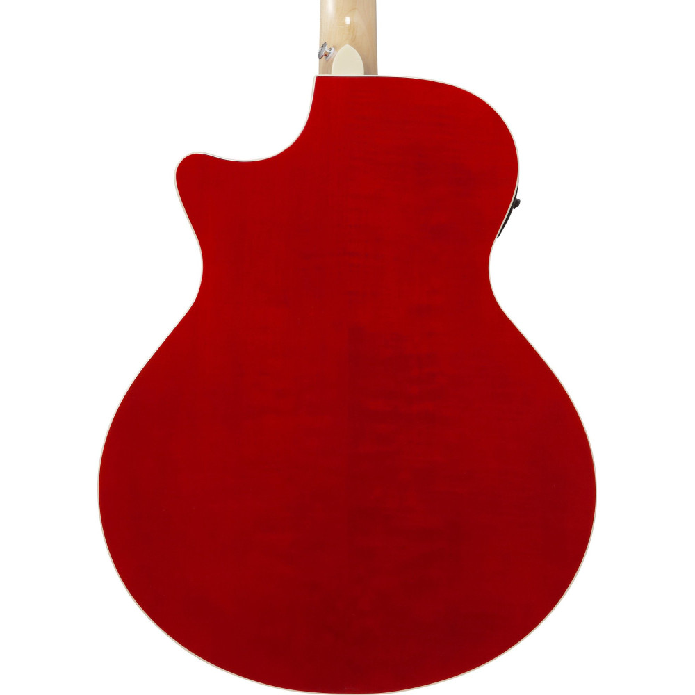 Ibanez AE170-NTR AE Acoustic Guitar 6-String - Natural High Gloss Top, Transparent Red High Gloss Back & Sides