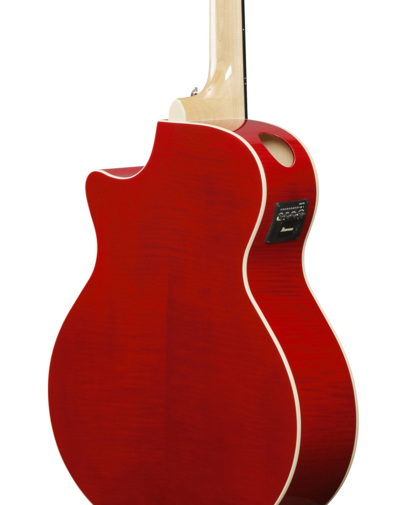 Ibanez AE170-NTR AE Acoustic Guitar 6-String - Natural High Gloss Top, Transparent Red High Gloss Back & Sides