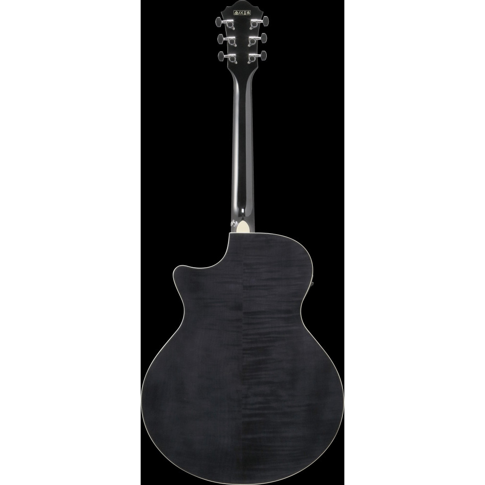 Ibanez AE170-TBK AE Acoustic Guitar 6-String - Transparent Black High Gloss