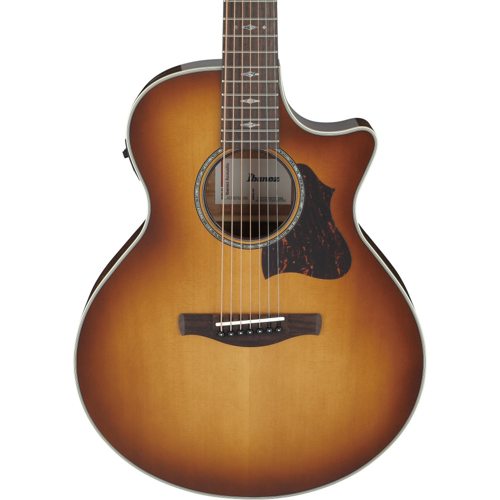 Ibanez AE3007FMH-TBH AE Acoustic Guitar 7-String - Tobacco Edge Burst High Gloss