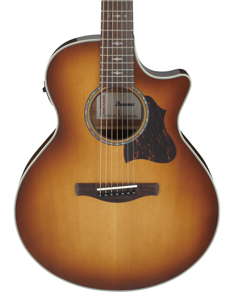 Ibanez AE3007FMH-TBH AE Acoustic Guitar 7-String - Tobacco Edge Burst High Gloss