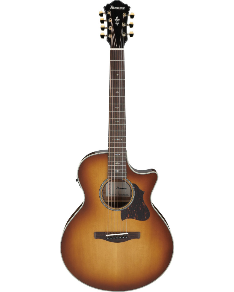 Ibanez AE3007FMH-TBH AE Acoustic Guitar 7-String - Tobacco Edge Burst High Gloss