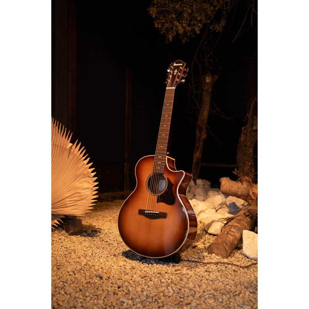 Ibanez AE3007FMH-TBH AE Acoustic Guitar 7-String - Tobacco Edge Burst High Gloss