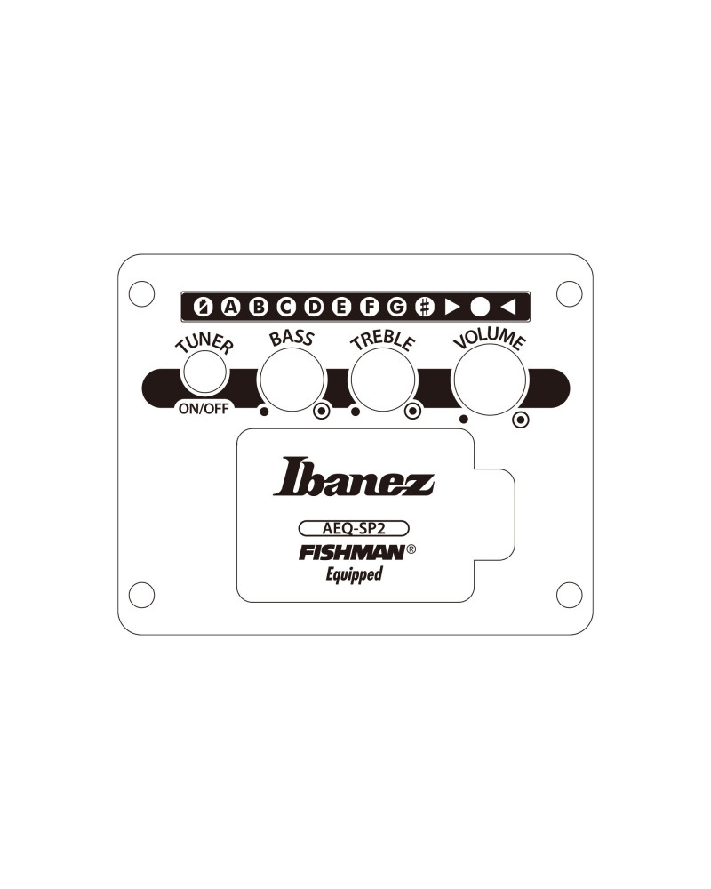 Ibanez AE3007FMH-TBH AE Acoustic Guitar 7-String - Tobacco Edge Burst High Gloss